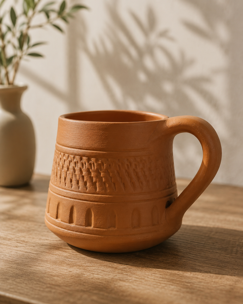 Modern Earthen Tea Cups (6 pcs)